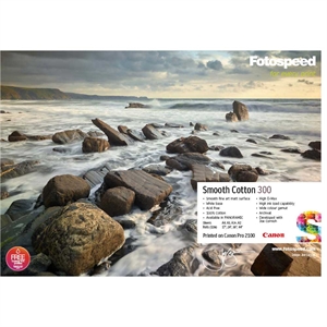 Fotospeed Smooth Cotton 300 g/m² - A2, 25 ark
