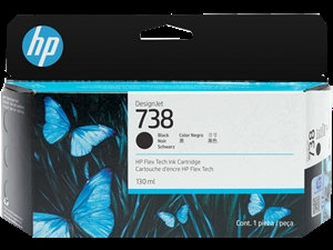 HP 738 130 ml svart DesignJet-bläckpatron