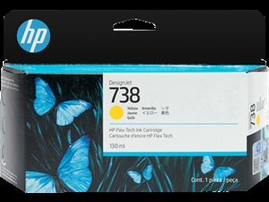 HP 738 130 ml gul DesignJet-bläckpatron