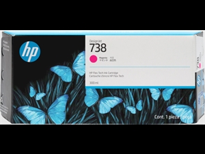 HP 738 300-ml Magenta DesignJet bläckpatron