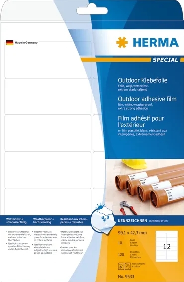 HERMA etikettfilm extra stark 99,1x42,3 (120)