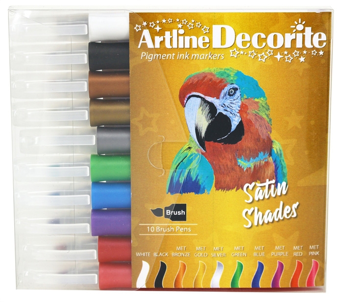 Artline Decorit borste metallic 10-set