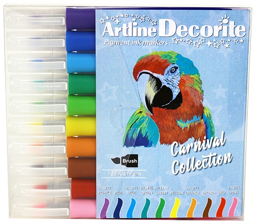 Artline Decorit pensel pastell 10 set