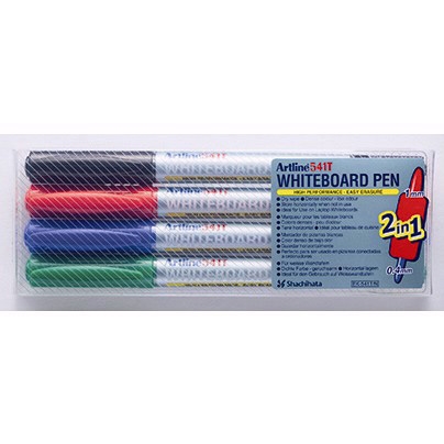 Artline Whiteboard Marker 541T 2-i-1 4-set