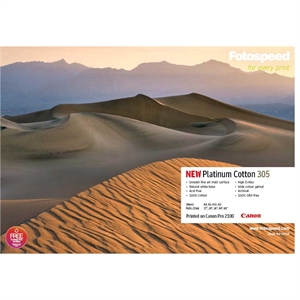 Fotospeed Platinum Cotton 305 g/m² - 17" x 15 meter