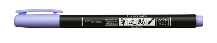 Tombow Marker Fudenosuke mjuk pastell lavendel