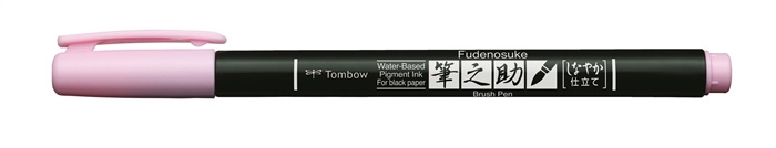 Tombow Marker Fudenosuke mjuk pastellrosa