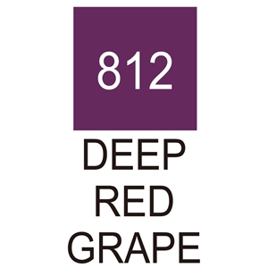 ZIG Clean Color Brush Pen 812 Deep Red Grape