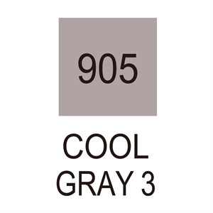 ZIG Clean Color Brush Pen 905 Cool Gray 3