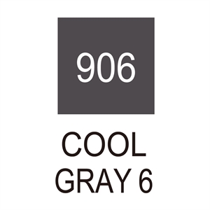 ZIG Clean Color Brush Pen 906 Cool Gray 6