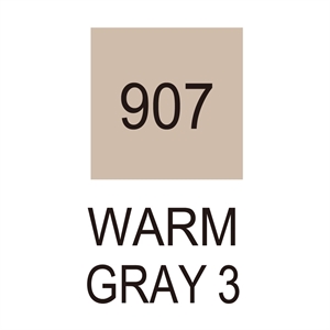 ZIG Clean Color Brush Pen 907 Warm Gray 3