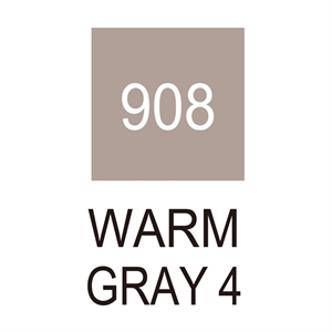 ZIG Clean Color Brush Pen 908 Warm Gray 4