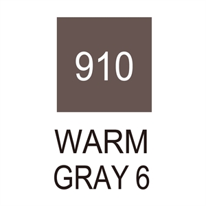 ZIG Clean Color Brush Pen 910 Warm Gray 6