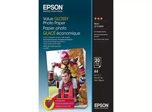 Epson Value Glossy Fotopapper 183 g/m2 - A4 - 20 ark