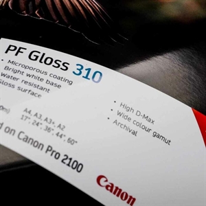 Fotospeed PF Gloss 310 g/m² - 17" x 30 meter