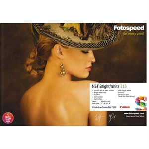 Fotospeed Natural Soft Textured Bright White 315 g/m² - 17" x 12 meter