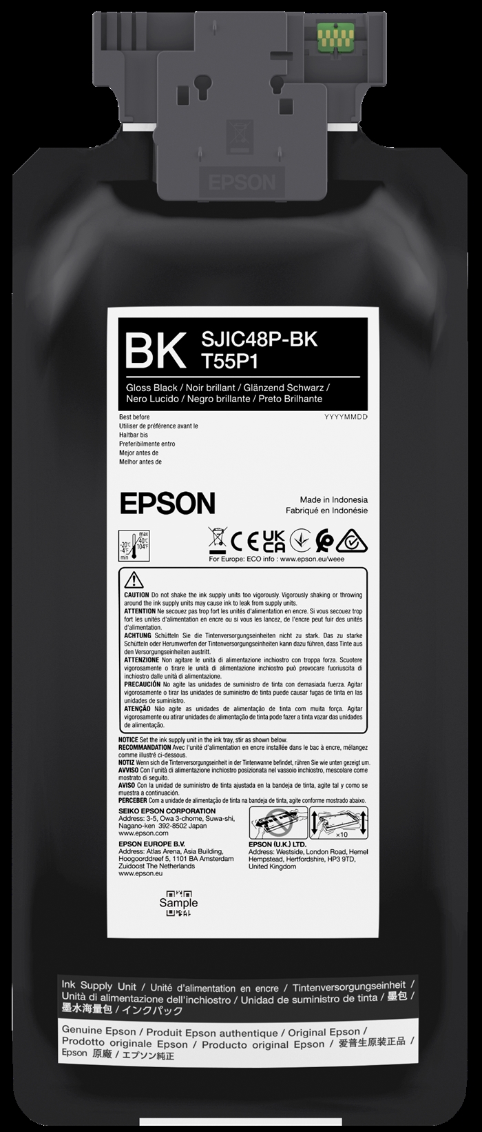 Epson svart bläckpatron till Epson ColorWorks C8000